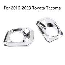 For 2016-2023 Toyota Tacoma Front Bumper Grille Chrome Fog Light Covers Trims US