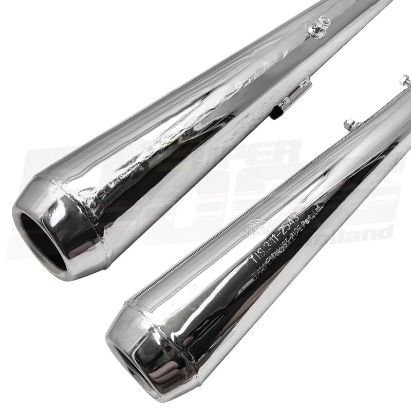 Silenciador de escape para HONDA CB175K4 K5 K6 K7 R+L ***Estilo PT*** Foto 4 de 4