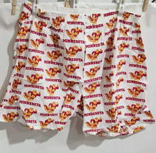 vtg 80's University of Minnesota Golden Beavers print boxer briefs L cotton NOS