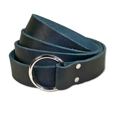 Medieval Ring Belt - 1 1/2" Wide - Top Grain Leather, Handcrafted in USA, 72-74"
