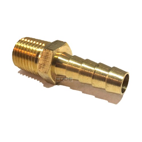 5/16 HOSE BARB X 1/4 MALE NPT Brass Pipe Fitting NPT Thread Gas Fuel Water Air