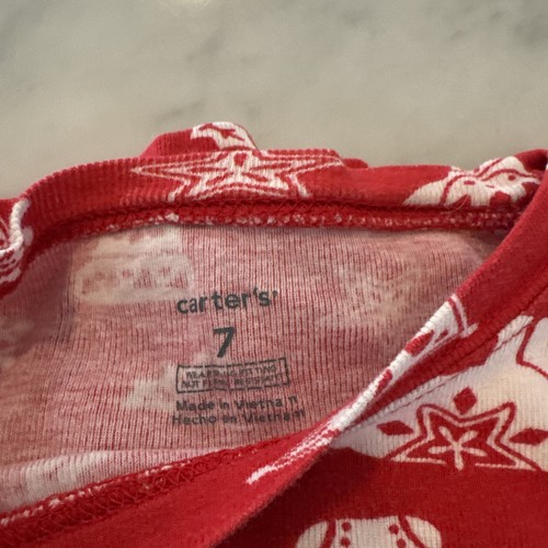 Carter’s size 7 Christmas pajamas - Two Sets - Picture 5 of 5