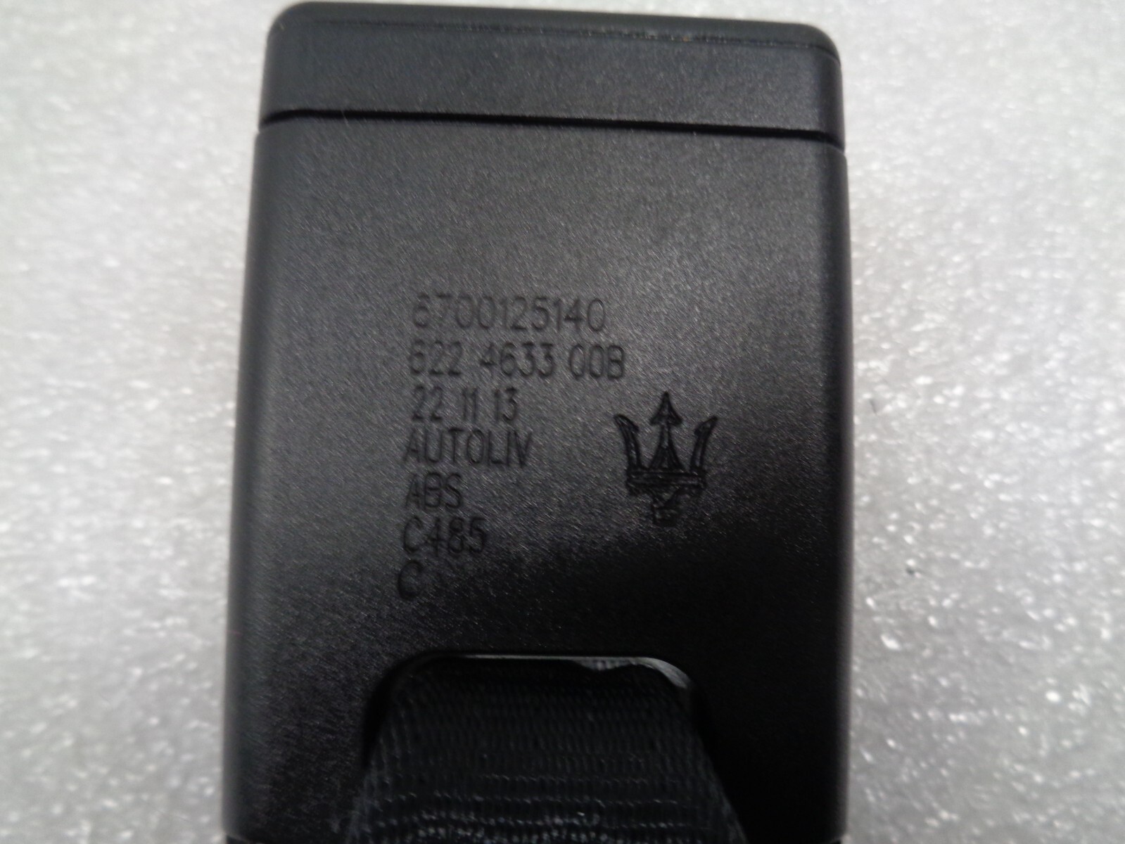 14-17 Maserati Ghibli Rear Center Middle Seatbelt Seat Belt Buckle OEM AK2308338