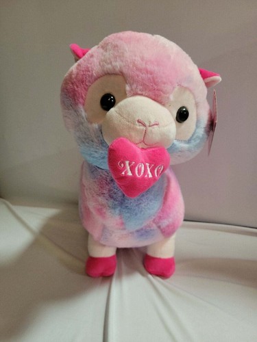 Hug Me Llama Alpaca Plush Stuffed Animal w/ Xoxo Heart Plush New w/ Tags Tie - 第 1/1 張圖片