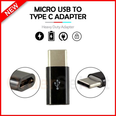Micro USB to Type-C OTG Connector Adapter M-F for Xiaomi Poco M6 4G / Redmi 13