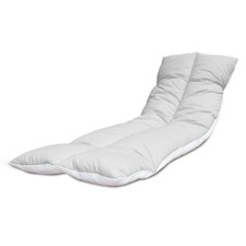 Image of Sun Lounger Cushion Topper Replacement Pads Set Outdoor Garden Recliner Pillows