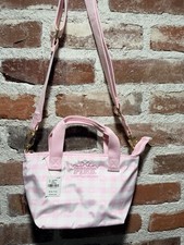 VS PINK LoveShackFancy Mini Tote Bag Garden Gingham Crossbody Limited NWT