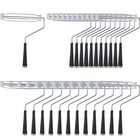 24 Pcs 9 Inch Paint Roller Painting Roller Frame 5 Wire Brush Supplies for Wa.