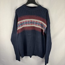 Vintage Dockers Mens Sweater Knit Long Sleeve Crewneck 90's Y2K