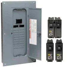 Square D 100 Amp 40 Circuit 20 Space Indoor Main Breaker Box Panel Load Center