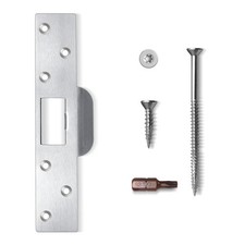 Extra-Long Door Strike Plate 7" Extended Reinforced Striker Plate Heavy Duty