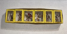 1963 Marx Warriors Of The World Roman Warrior Figures-6 Pieces, All In Boxes