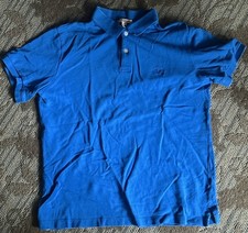 Burberry Polo Blue With Nova Check Trim Size Medium