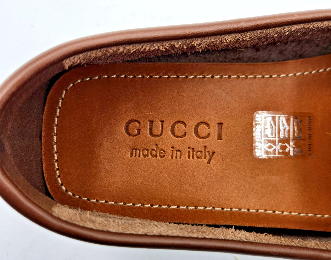 Gucci Interlocking G Men's Brown Leather Driving Moccasins Loafers UK8.5 US9 thumbnail 18