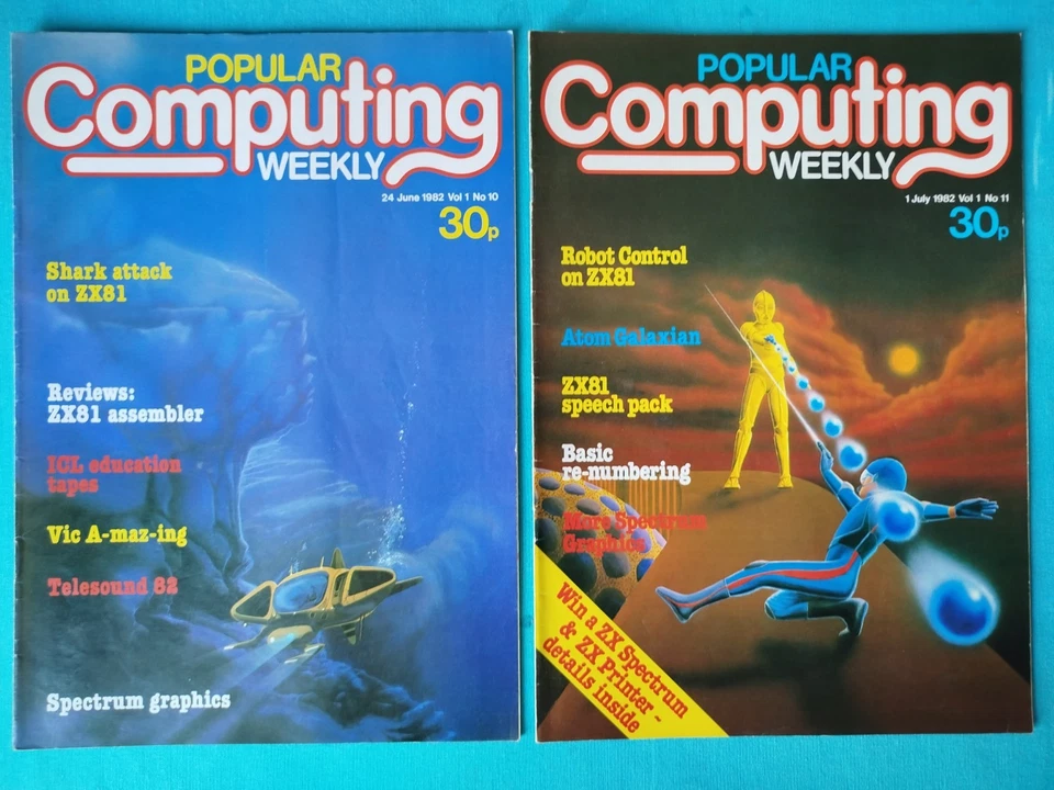 Popular Computing Weekly 1982 Vintage Computer Magazine - Set of 10 Magazines - Image 3 of 4