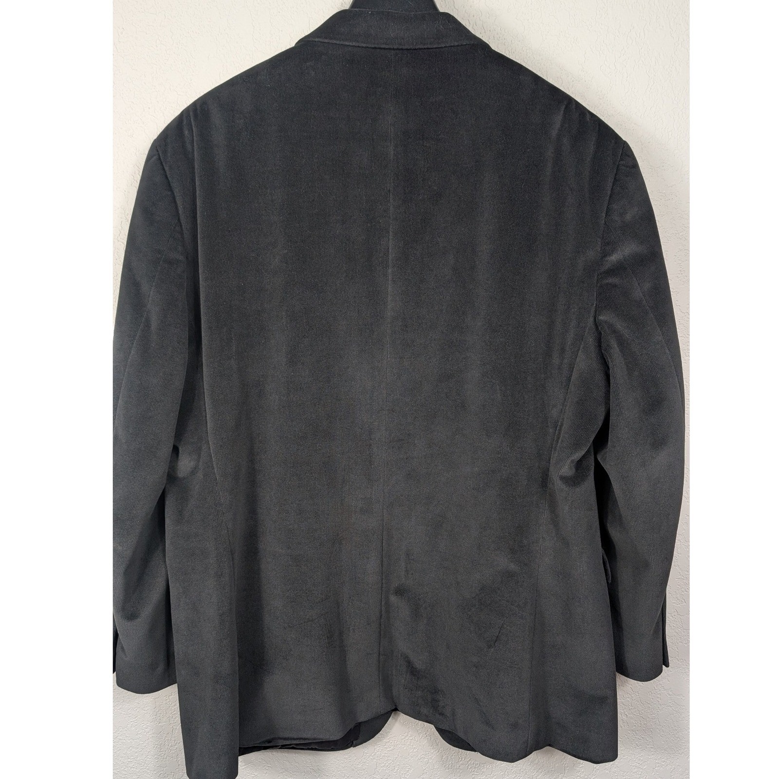 Ralph Lauren Black Corduroy Blazer Men's 46R Sport Coat Jacket Soft thumbnail 3