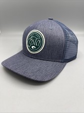 Costa Del Mar Hombres Círculo C Gancho Camionero Gorra Gorra Azul Snapback Nuevo