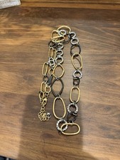 Brighton Pebble Metal Link Necklace  RETIRED  