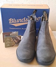 Blundstone Boots Unisex Chelsea 1910 Steel Grey Leather Suede Ankle Aussie