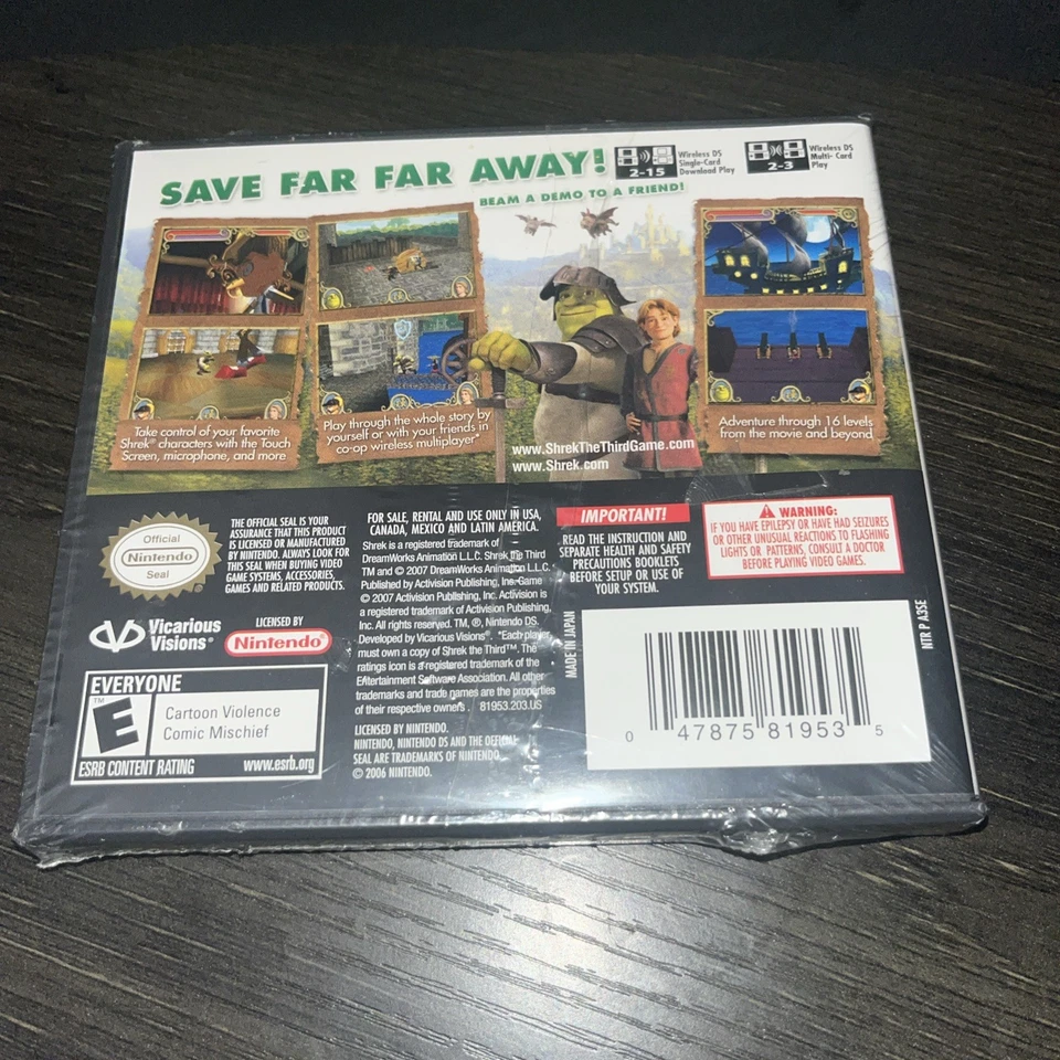 Shrek the Third - Nintendo DS Game SEALED - Image 2 of 3