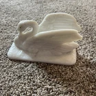 Vintage Elegant White Milk Glass Swan Dish