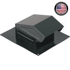 Durable 636 Steel Roof Vent Cap for 3" 4" Ducts Black, Reliable Ventilation