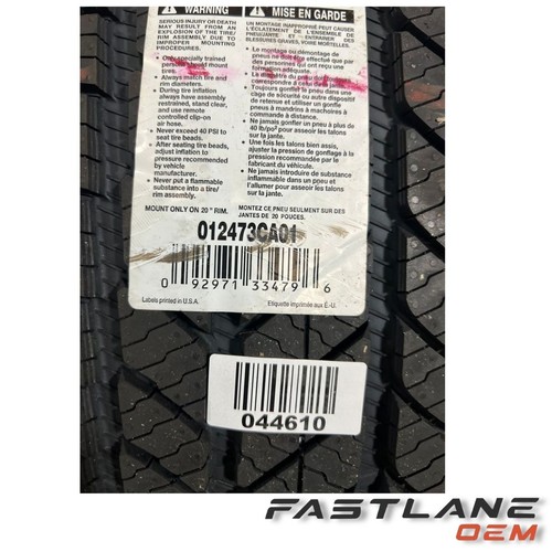 GENUINE BRIDGESTONE ALENZA AS ULTRA TIRE 275/60R20 115H 2124 NEW OEM 012473 - Picture 11 of 15