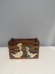 Wooden Ducks Napkin Holder