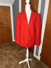 Pendleton Women's Vintage 100 Wool Blazer, Size Large. Good Condition.