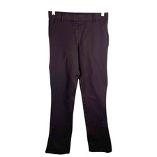 Quince Ultra Stretch Ponte Straight Leg Pants Women Extra Small 27 x 27 Brown