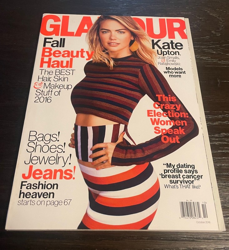GLAMOUR Magazine  -  October  2016 - Kate Upton Cover