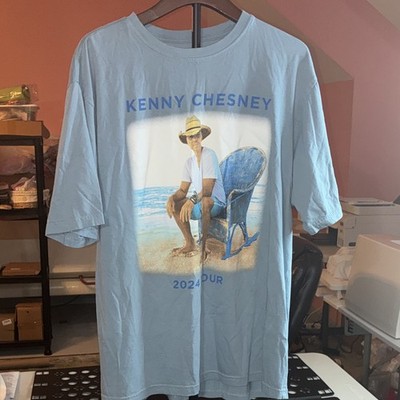Kenny Chesney 2024 Tour Top Shelf Nation Blue Graphic T-Shirt, XL