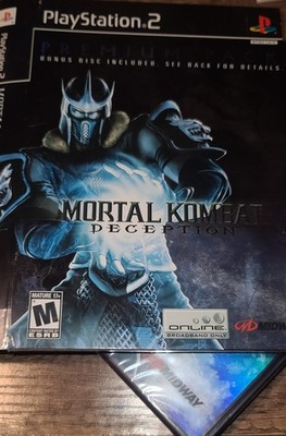 Sealed PS2 Mortal Kombat Deception Premium Pack 2 Disc Set Sub