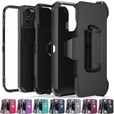 For iPhone 14 Pro Max/14/14 Pro/Plus Case Heavy Duty Cover / Belt Clip Holster
