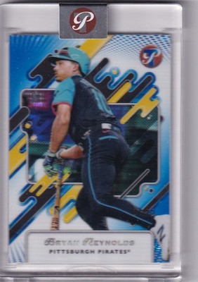 2025 Topps Pristine MLB No. 299 Bryan Reynolds Blue Refractor 21/75