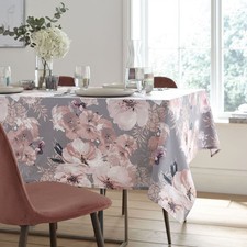 Catherine Lansfield Dramatic Floral 100% Cotton Tablecloth Dining Table Linen UK