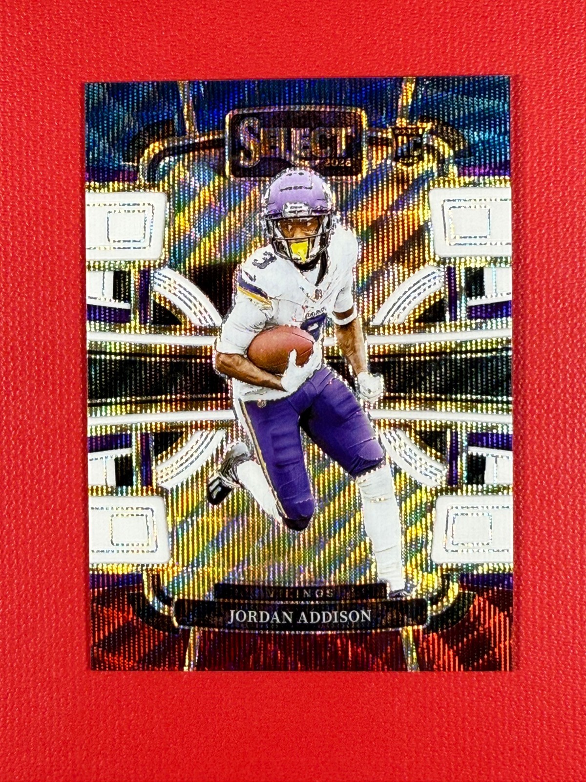 2023 Panini Select Jordan Addison #66 Tri-Color Prizm Parallel (22/259) - Rookie