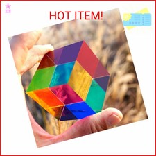 CMYCUBE CMY Color Cube, 2.0 inch 50mm Acrylic Mixing Color Cube Prism for Phys