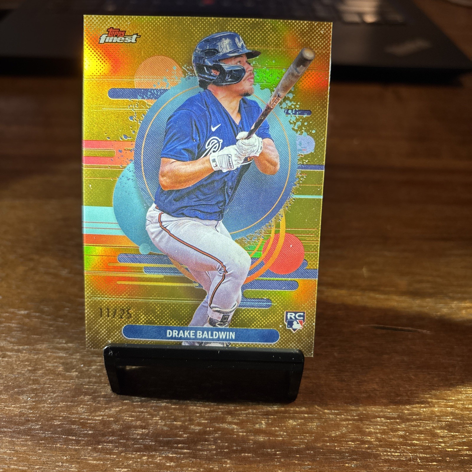 2025 Topps Finest - Uncommon Drake Baldwin #183 Gold Refractor /25 (RC)