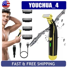 Full Body Washed Wet / Dry Shaver, Men's Electric Shaver Rotary Facial Shaver US