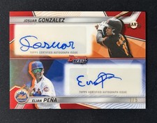 2025 Bowman’s Best - Josuar Gonzalez And Elian Pena Dual Auto Red 1/5 - DA-GP