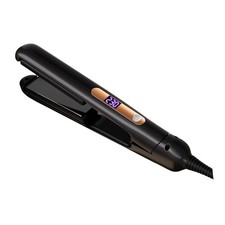 Hair Straightener and Curler 2 in 1 Flat Iron Hair Curler Black