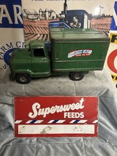 Vintage Buddy L Green Pressed Steel GMC Airway Express Van Delivery Truck
