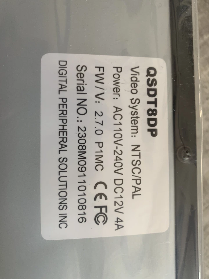 Q-See 8 Channel DVRSecurity System Kit 8 Cameras 320gb Hard Disk Brand New - Image 3 of 4