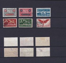 C986-SUISSE timbres anciens poste aérienne majorité en bon état Cote??