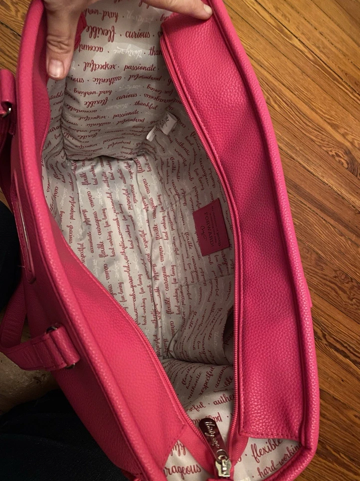 Bolso de Mano Thirty One Imitación Cuero Guijarro Cindy Directores Edición Limitada Rosa Foto 4 de 4