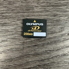Scheda fotografica Olympus xD 256 MB testata Olympus Fujifilm