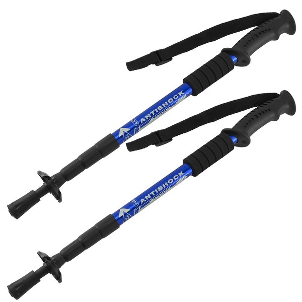 Teleskop Nordic Walking StöCke WanderstöCke Antischock 50-110Cm Alu Verstellbar-image