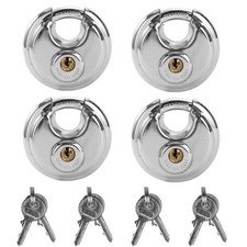 Disc Lock for Storage Unit, 2-3/4" Keyed 2-3/4 Inch, sliver