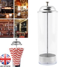 Straw Organizer Container Bottle Drinking Straw Holder Straw Dispenser Plastic